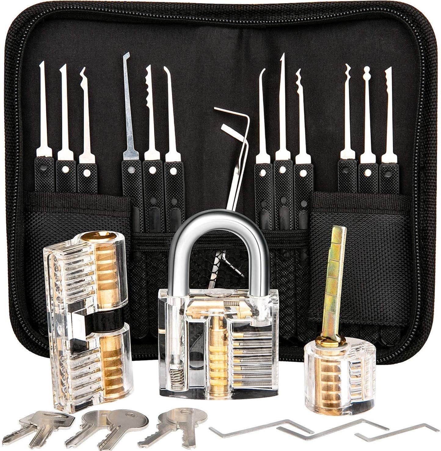 Stainless Steel Multifunctional Tool Pick Set 17pcs - - 