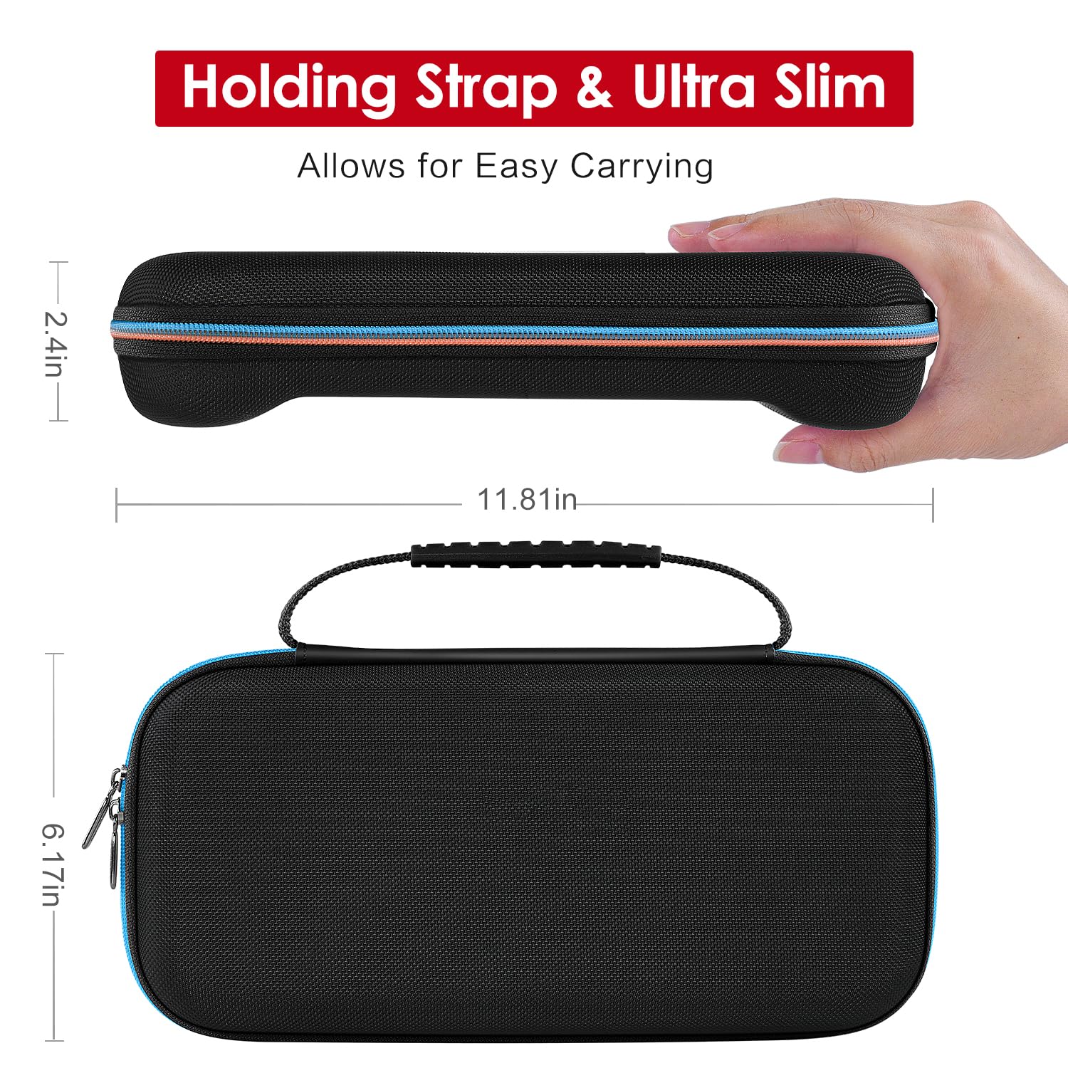 ivoler Carrying Case for Nintendo Switch 2 Model(2025), Portable Hard Shell Pouch Carrying Travel Game Bag for Nintendo Switch 2 Accessories Holds 12 Game Cartridge (Black)