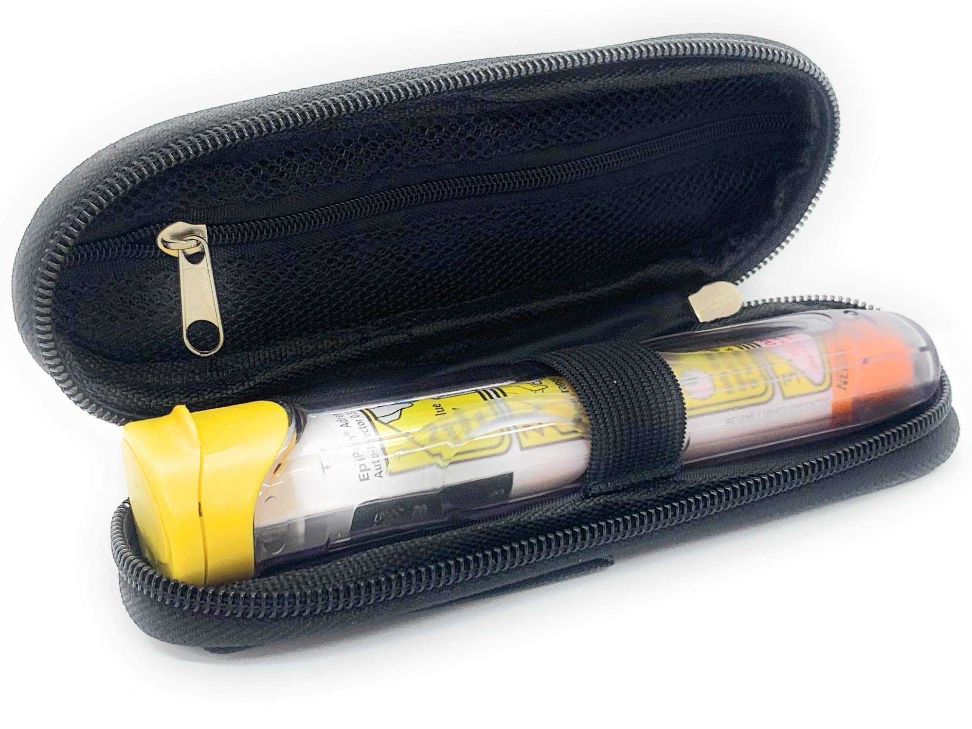 ICE Medical Black/Grey Single Epipen Syringe Case/Bag - Allergies, Diabetes, Inhalers, Syringes, Insulin etc