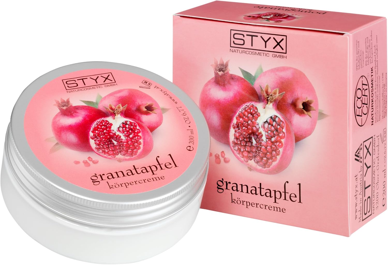 STYX Naturcosmetic Pomegranate Body Cream 200 ml, Durchsichtig, 200 ml (Pack of 1)