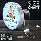DIY Doctor Nano Tape 5m x 22mm Double Sided Heavy Duty Traceless view 2