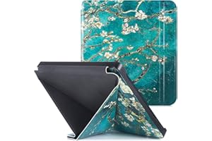 BOZHUORUI Case for Kobo Libra 2 e-Reader (2021 Released,Model N418) - Premium PU Leather Origami Stand Cover with Auto Wake/S