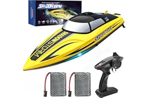 BEZGAR RC Boat - 32+ KPH Fast Remote Control Boat for Pool, Lake & Salt Water, 2.4GHz Speed Boats for Adults & Kids, Summer Water Beach Toys, Birthday Gifts for Boys & Girls Age 8-12 Years Old