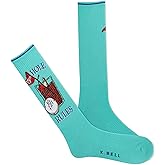 K BELL Men's Fun Sports & Outdoors Crew Socks