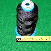 Fil à Coudre Nylon Bonded 1500 Yard Taille T70 #69 - Noir Et Blanc Pour Cuir Toile Rembourrage