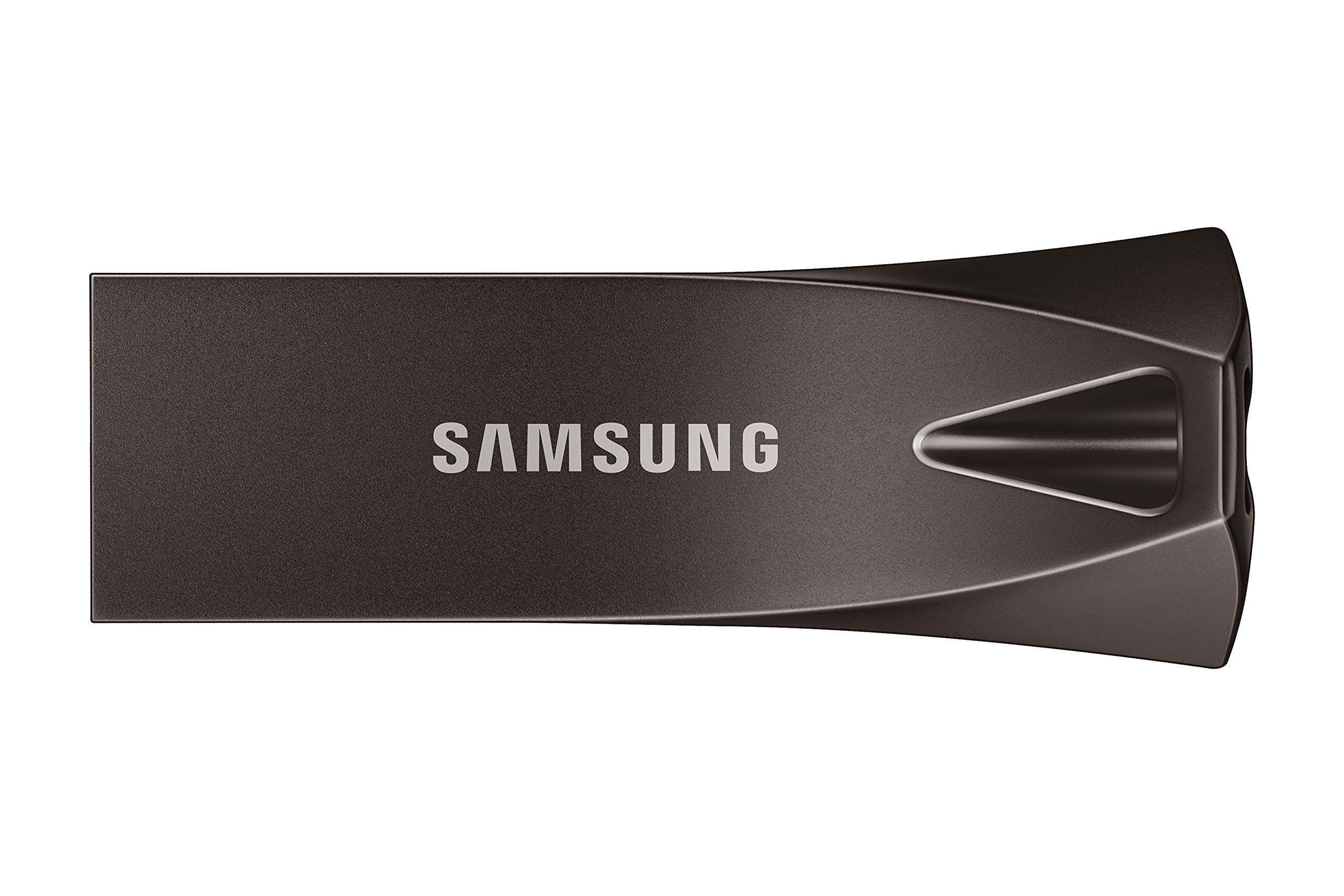 Samsung BAR Plus USB-Stick Typ-A, 64 GB, 200 MB/s Lesen, 30 MB/s Schreiben, Widerstandsfähiger USB 3.1 Speicherstick mit Schlüsselring, Titan Gray, MUF-64BE4/APC