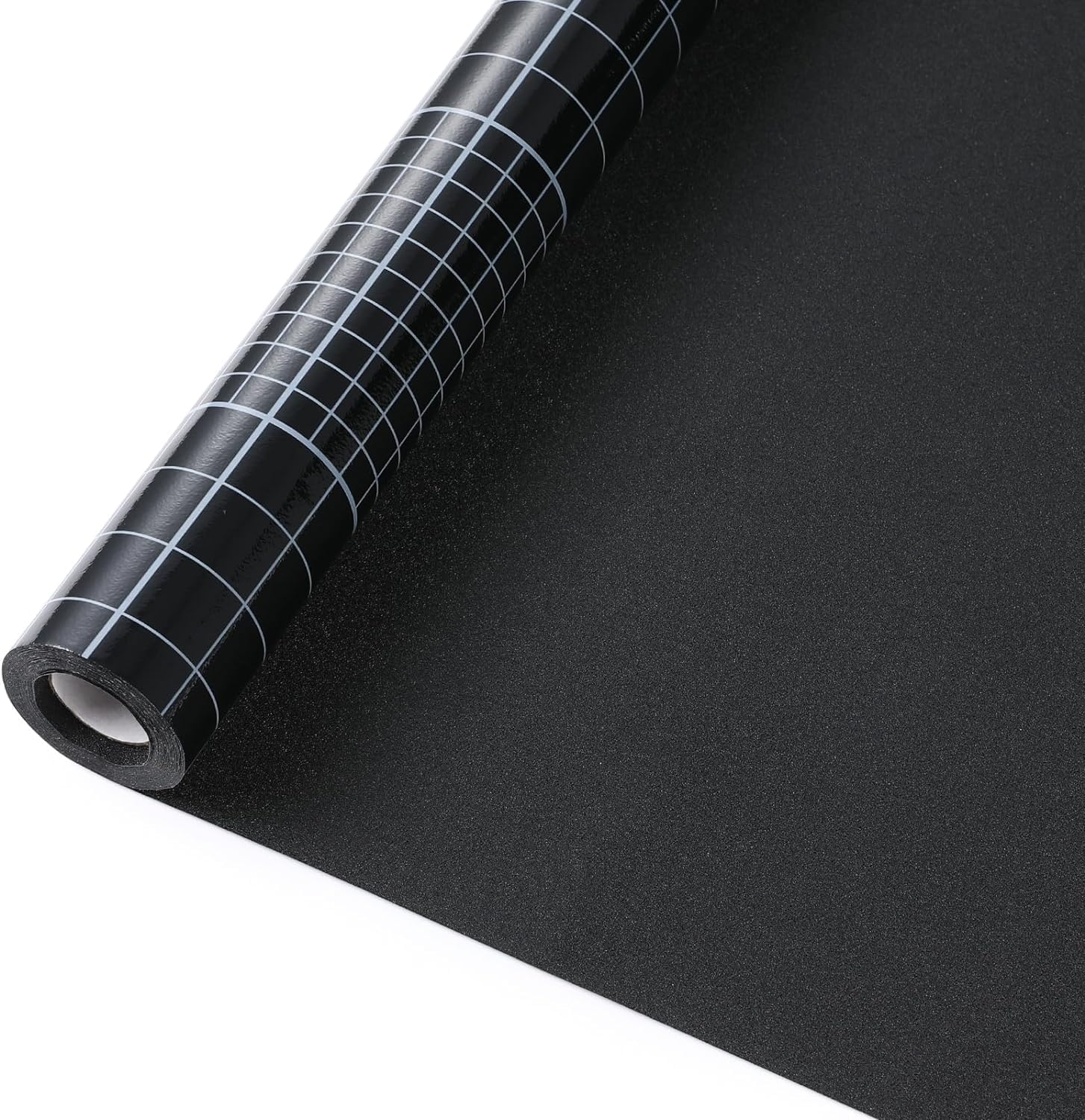 rabbitgoo Blackout Window Film With Grid Design - Privacy Day and Night, Light Blocking Vinyl for Glass Doors - Dark 60x200 cm