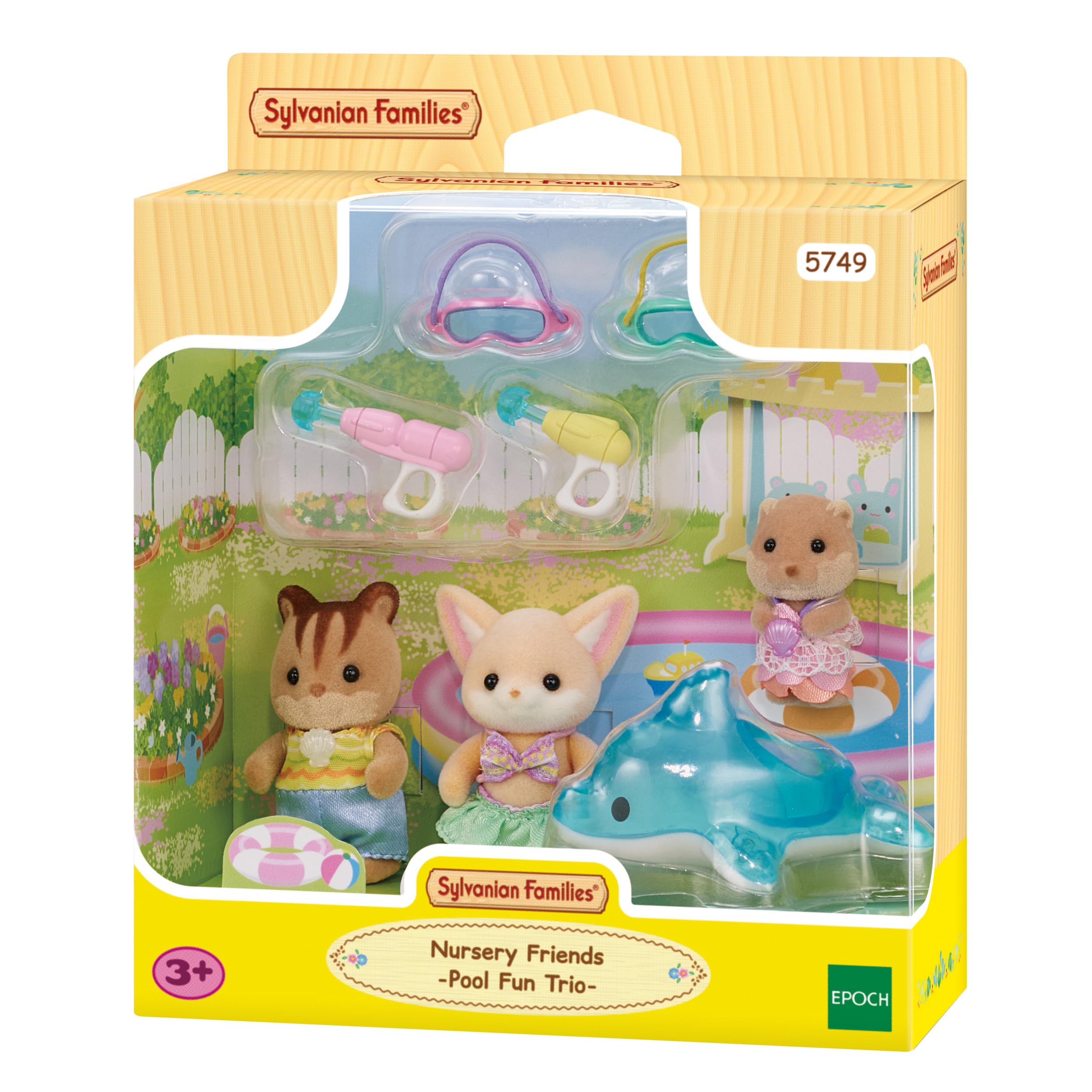 Sylvanian Families - 5749 Nursery Friends - Pool Fun Trio - Dollhouse Playsets
