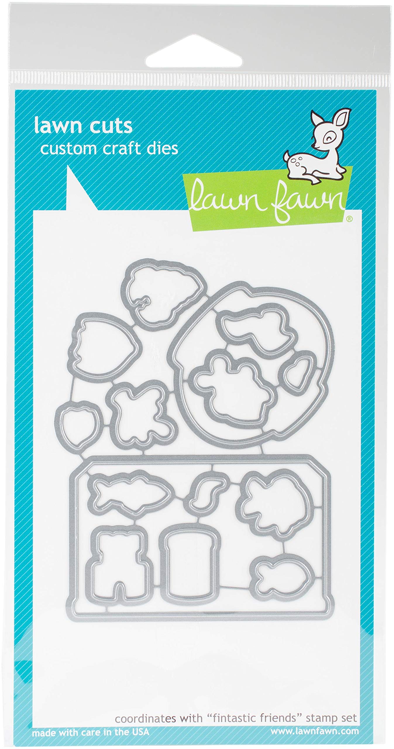 Lawn Fawn Cuts Fintastic Friends Universal Custom Craft Cutting Dies LF892