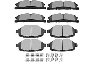 SCITOO D1611 D1377 Front Rear Ceramic Brake Pads Sets Fit For Ford For Explorer 2013-2019,For Ford For Flex 2013-2017,For Lincoln MKT 2013-2019