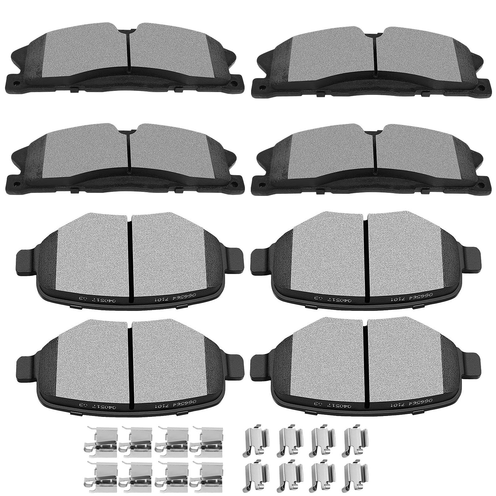 Photo 1 of **PARTIAL SET/MISSING PARTS** SCITOO D1611 D1377 Front Rear Ceramic Brake Pads Sets Fit For Ford For Explorer 2013-2019,For Ford For Flex 2013-2017,For Lincoln MKT 2013-2019