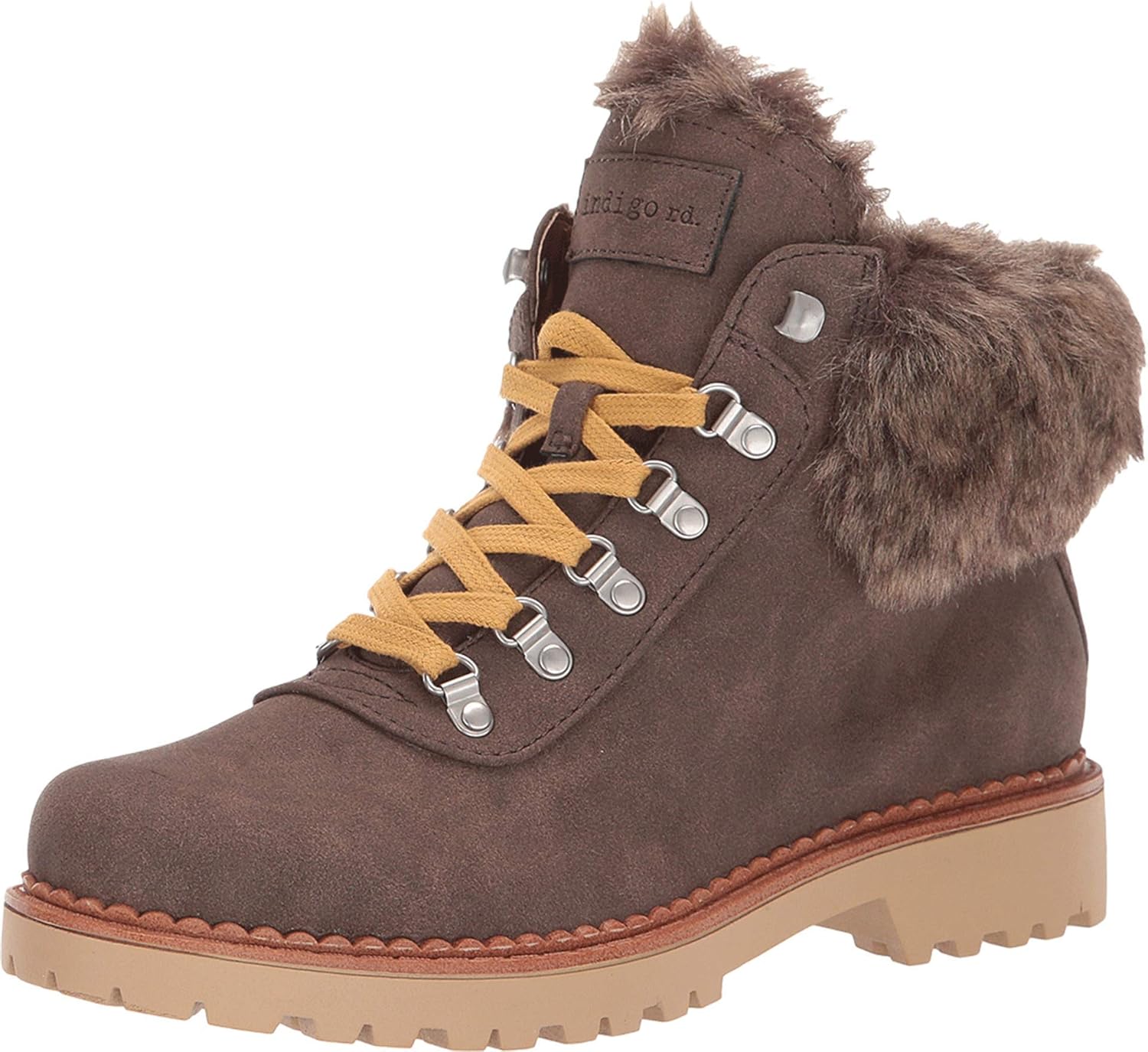 indigo leather boots