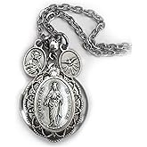 St. Elizabeth of Portugal Locket Necklace, Patron Saint Confirmation Catholic Jewelry Gift, Elegantly Packaged