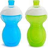 Munchkin Click Lock Bite Proof Sippy Cup, Blue/Green, 9 Ounce, 2 Count