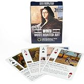 Monuments Men and Women Standard Poker Playing Cards with Cultural Objects &amp; Works of Art Theme Premium 54 Card Full Deck with Jokers, Casino Fun Game Night for Friends and Family Gatherings