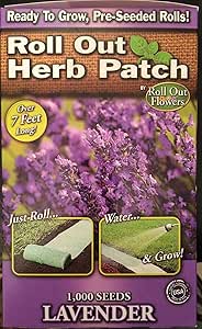 Amazon.com : Roll Out Garden Bed of English Lavender Seeds by Garden