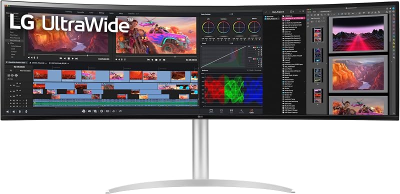 LG 49WQ95C UltraWide Monitor Curved 49 Inch 5120x1440 144Hz Nano IPS G-Sync