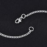 EBOOT 12Pcs Silver Plated Link & Twisted Cross Chain Necklace Set 18in view 7