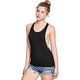 SweatyRocks Women's Sleeveless Flowy Loose Fit Racerback Yoga Workout Tank Top