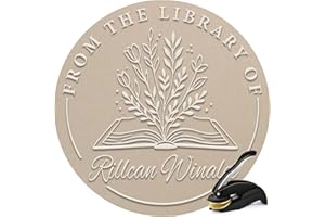 Custom Book Embosser | Personalized Book Embosser | Personal Library Embosser Custom Stamp Seal from The Library of | Customi