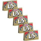 1.5 JOB Rolling Papers, 5 Pack Bundle, 120 Paper Leaves Total
