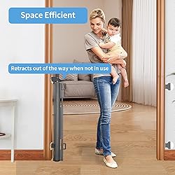 Veraste Retractable Baby Gate,Mesh Baby Gate or