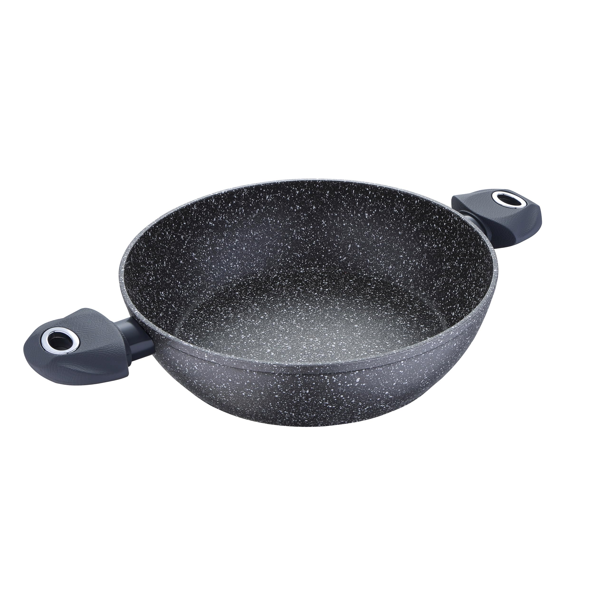 Bergner Orion Shallow Pot, Black, 28 x 7.0 cm