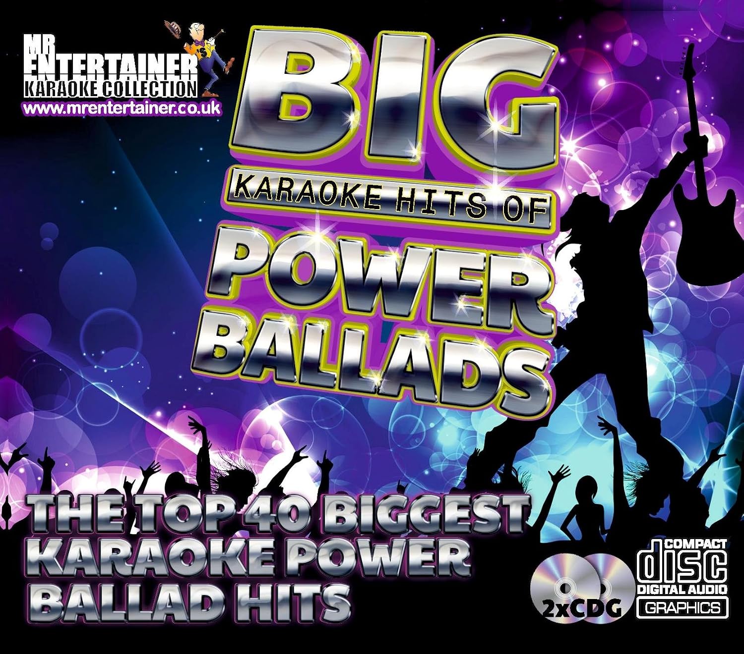 Mr Entertainer Big Karaoke Hits of Power Ballads - Double CD+G (CDG) Pack. 40 Top Songs - Image 5