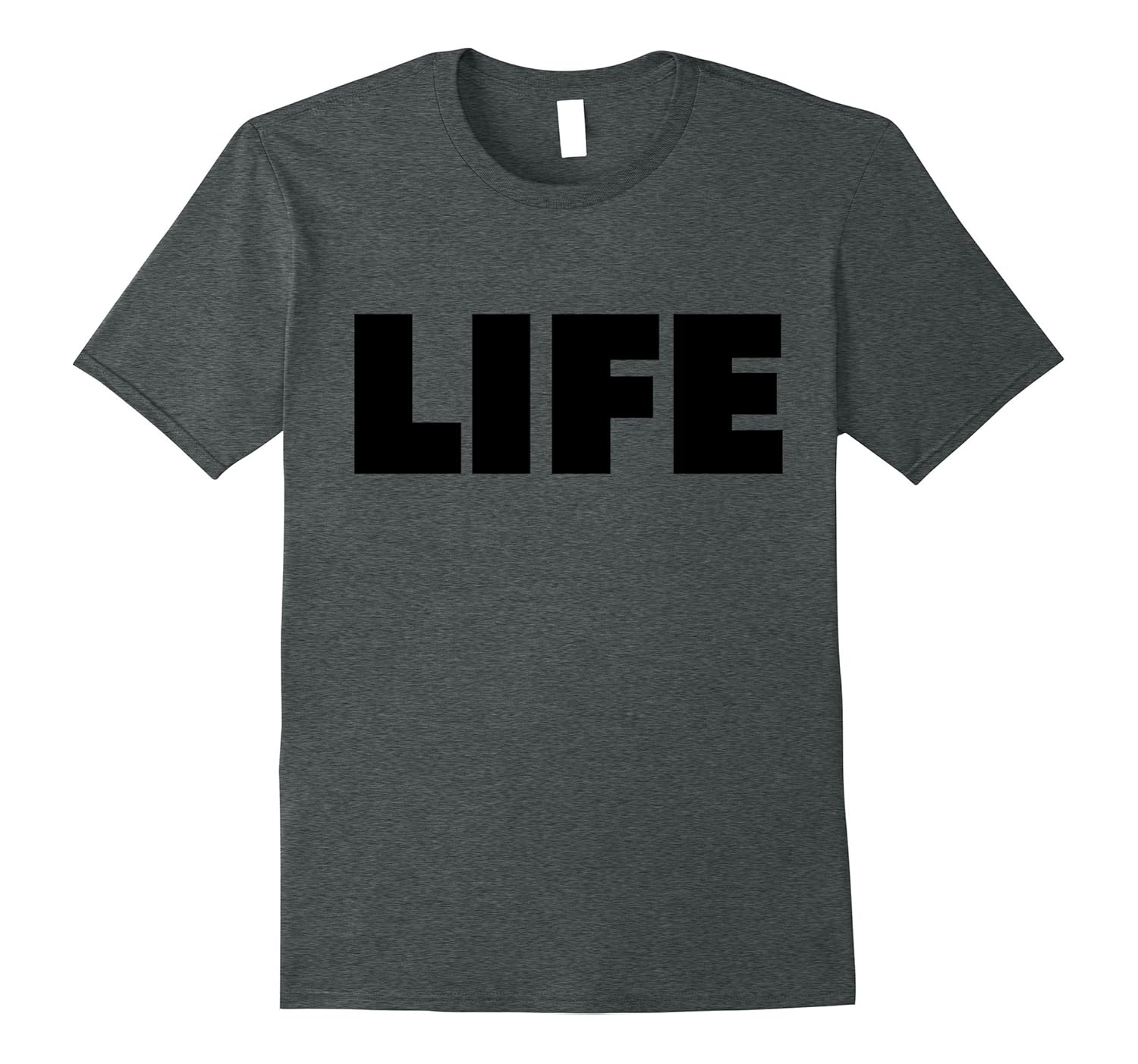 The word Life | A shirt that says Life - Black-Rose