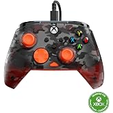 Turtle Beach Rematch Core Wired Gaming Controller Licensed for Xbox &amp; PC | Xbox Series X|S, Xbox One, Audio Controls, Hall-Effect Thumbsticks, Rumble Motors &amp; Impulse Triggers, Ghost Black Camo Orange