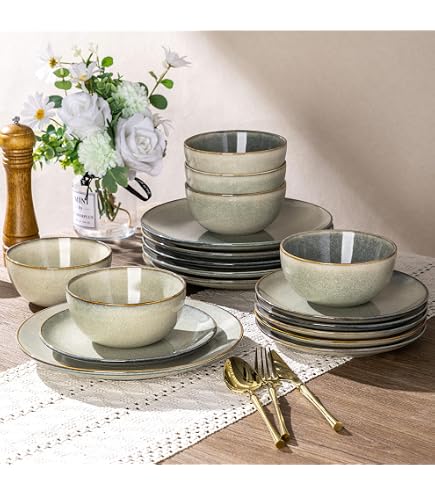 Amazon.com: AmorArc Ceramic Dinnerware Sets for 4, 12 Pieces