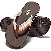 STQ Womens Quick Dry Flip Flops丨Arch Support Thong Sandals