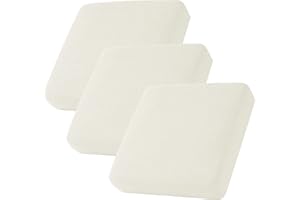 CHUN YI 3Piece Stretch Couch Cushion Covers, Sofa Seat Slipcovers for Pets, Suitable for Armchair Loveseat Sofa with Spandex Jacquard Washable Fabric(3Piece, Ivory White/Cream)
