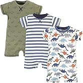 Touched by Nature baby-boys Organic Cotton Rompers