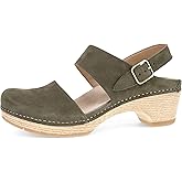 Dansko Lucia Closed-Toe Sandals for Women - Linings from Recycled Materials and Leather for Breathability- Lightweight Rubber Outsole for Long-Lasting Wear