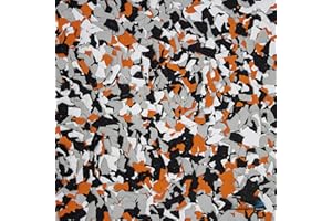 RUST BULLET Decorative Color Flakes - Harley Blend - Customize Concrete Floors with 1 LB of Durable, UV-Resistant Vinyl Chips for Stunning, Long-Lasting Designs