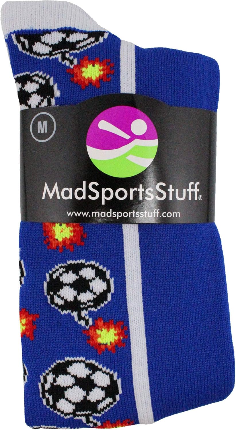 MadSportsStuff Bomber Soccer Socks Over The Calf Length (Multiple Colors) : Clothing