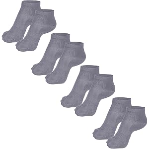 Chicingyou 4 Pairs Silk Liner Socks Ankle No Show Socks | Moisture Athletic Running Sports Socks, Adult Men Women