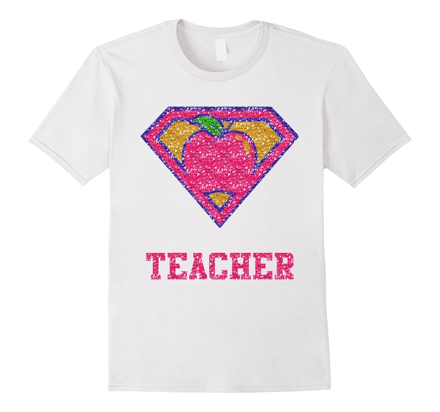 Super Teacher Glitter Style Tshirt Teacher’s Day Tshirt Gift-CL – Colamaga