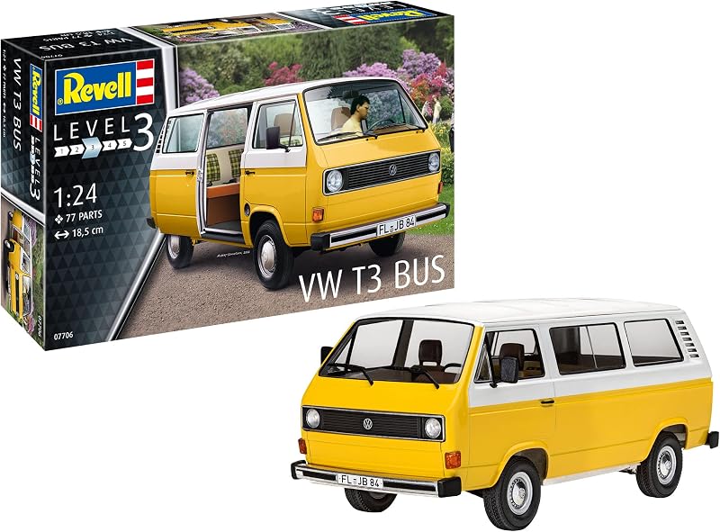 Revell VW T3 Bus 1:25 Model Kit Unbuilt Unpainted