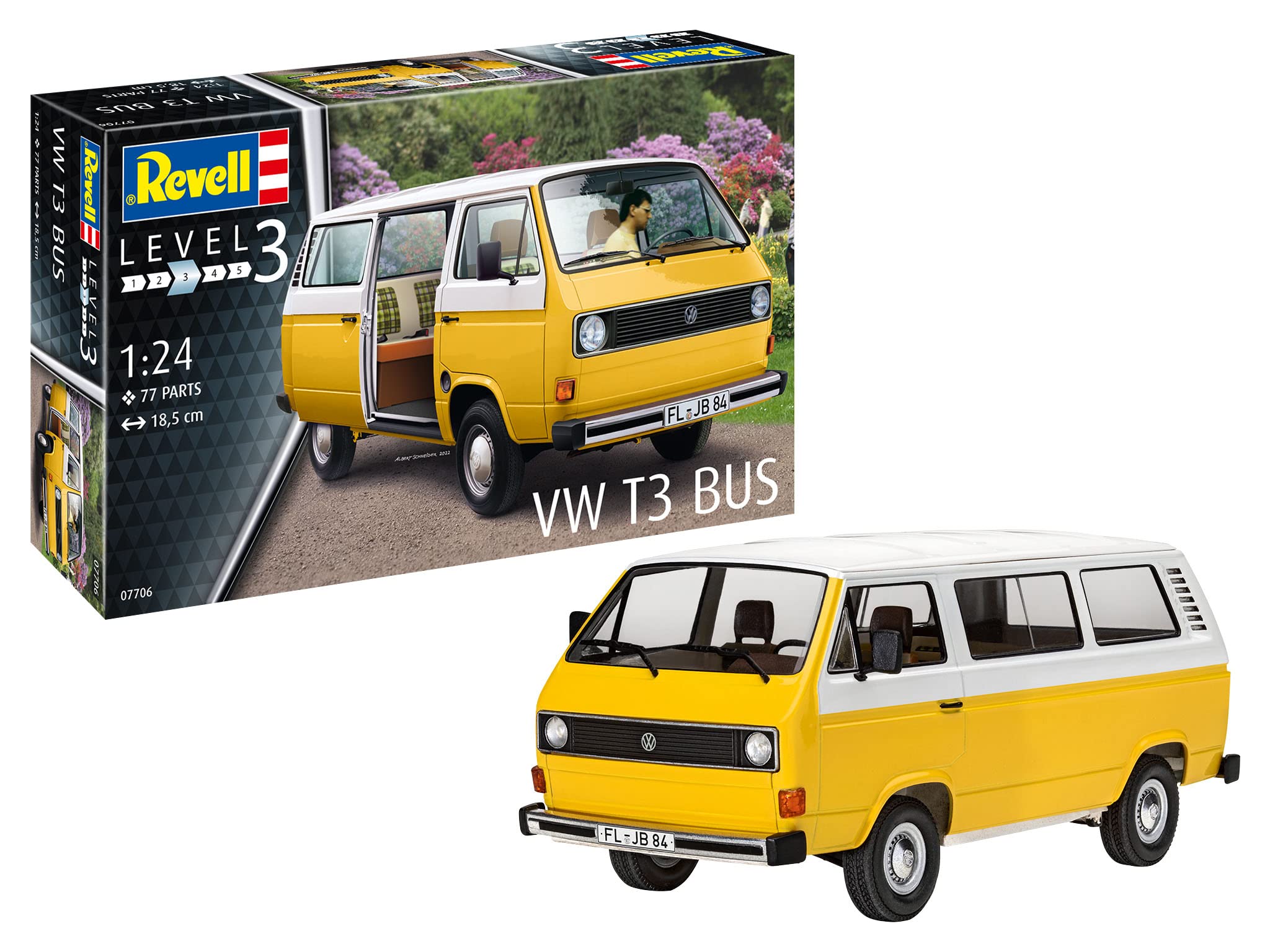 Revell 07706 VW T3 Bus 1:25 Scale Unbuilt/Unpainted Plastic Model Kit