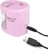 Rapesco 1446 PS12-USB Automatic Pencil Sharpener Candy Pink 6-8 & 9-12mm view 3
