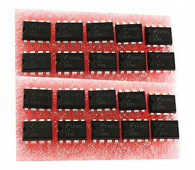 Fairchild Semiconductor 20 Pieces Lm358 Lm358p Dual Operational Amplifiers Op Amp Dip8 Amazon Com Industrial Scientific