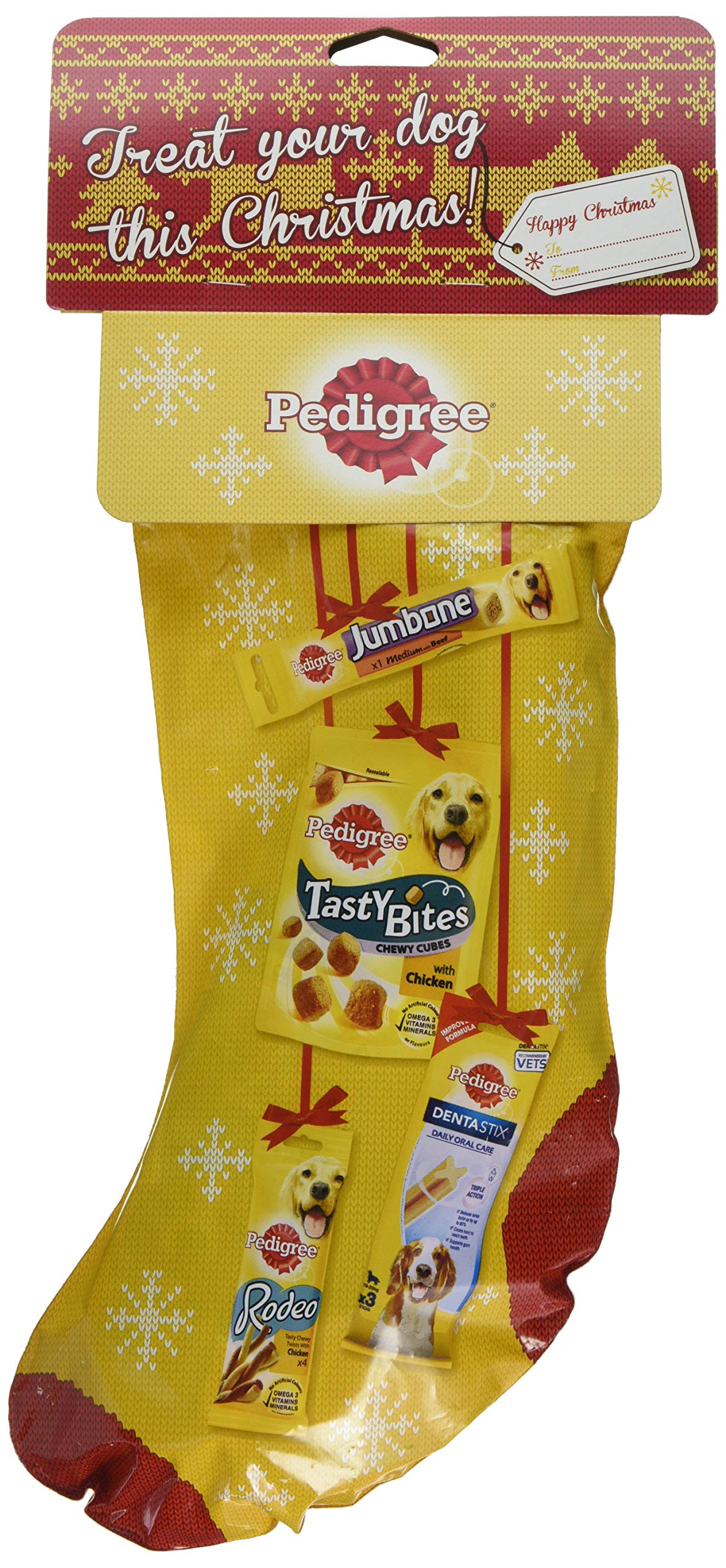 Pedigree Christmas Dog Treats, Xmas Stocking Variety Box, 5 Boxes