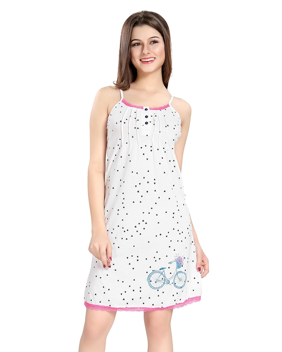 av2 women's cotton short nighty