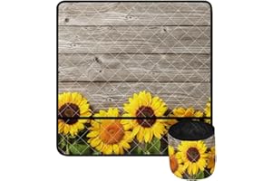 Psesaysky Sunflower Board Sewing Machine Mat with Pockets Non Slip Sewing Machine Muffling Mat Madam Sew for Table Reduce Vibration and Noise Soft Home Decor