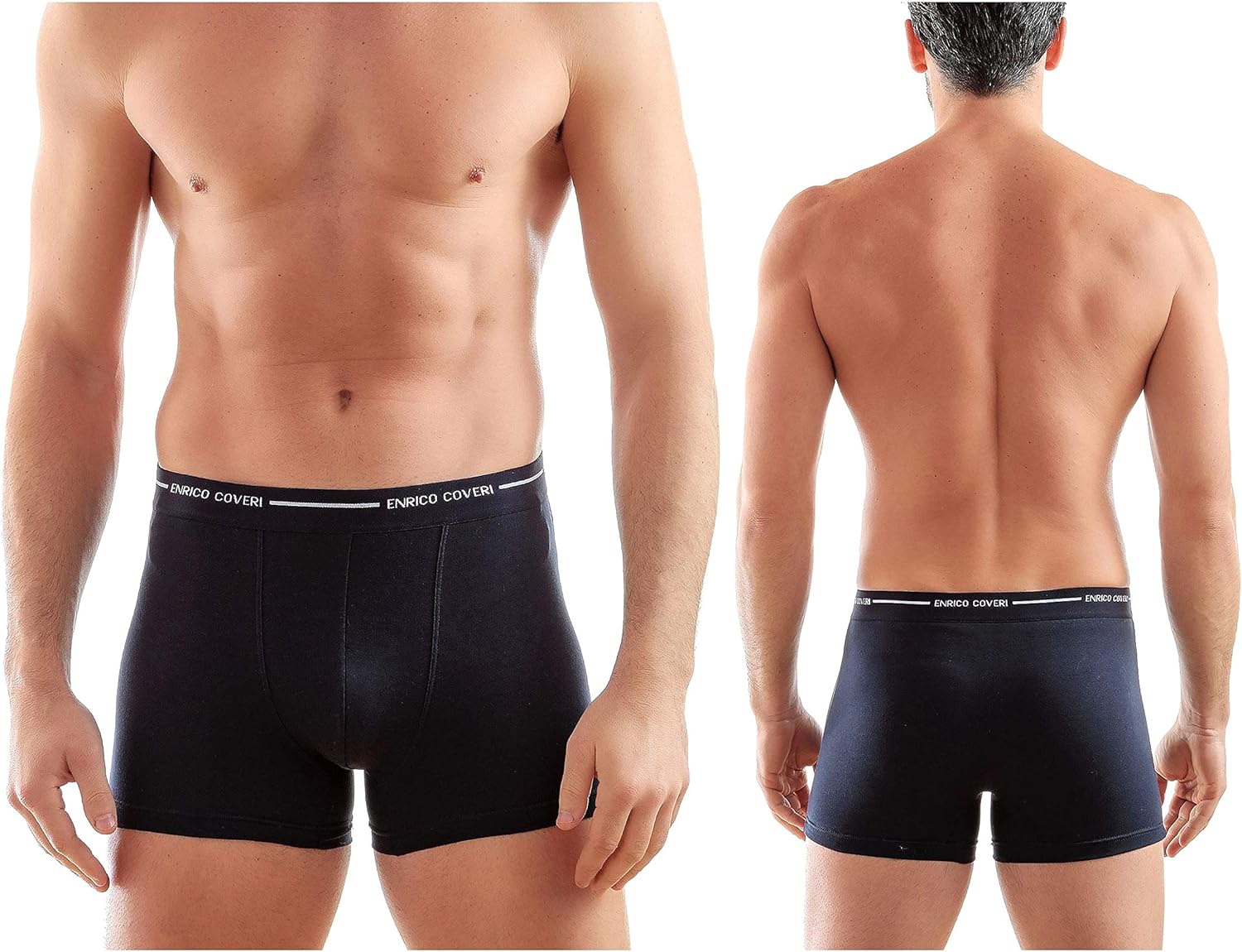 12 BOXER UOMO ELASTICO ESTERNO MUTANDE INTIMO COTONE Elasticizzato SLIP - Foto 12