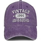 30th Birthday Gifts for Her Him Vintage Embroidered 1995 Hat Gift Ideas for Women Baseball Cap