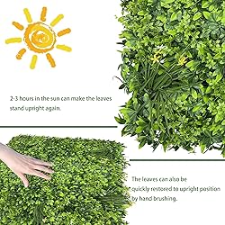 ODTORY Artificial Plant Wall Roll: 4FT X10FT