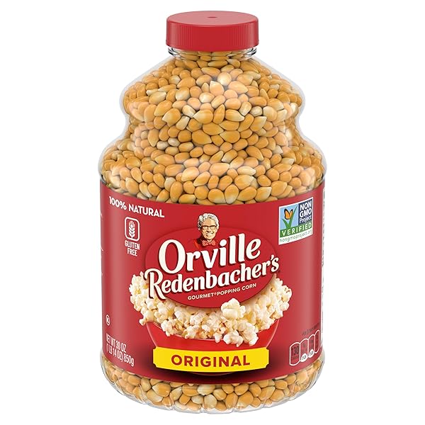 ORVILLE REDENBACHER’S GOURMET POPCORN KERNELS, ORIGINAL YELLOW, 30 OZ.
